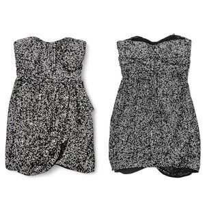 BADGLEY MISCHKA Collection Silk Sequined Wrap Dress 12 Formal Party Celebration